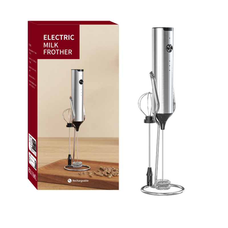 Immersion Hand Blender Set - Mini mousseur à lait électrique sans