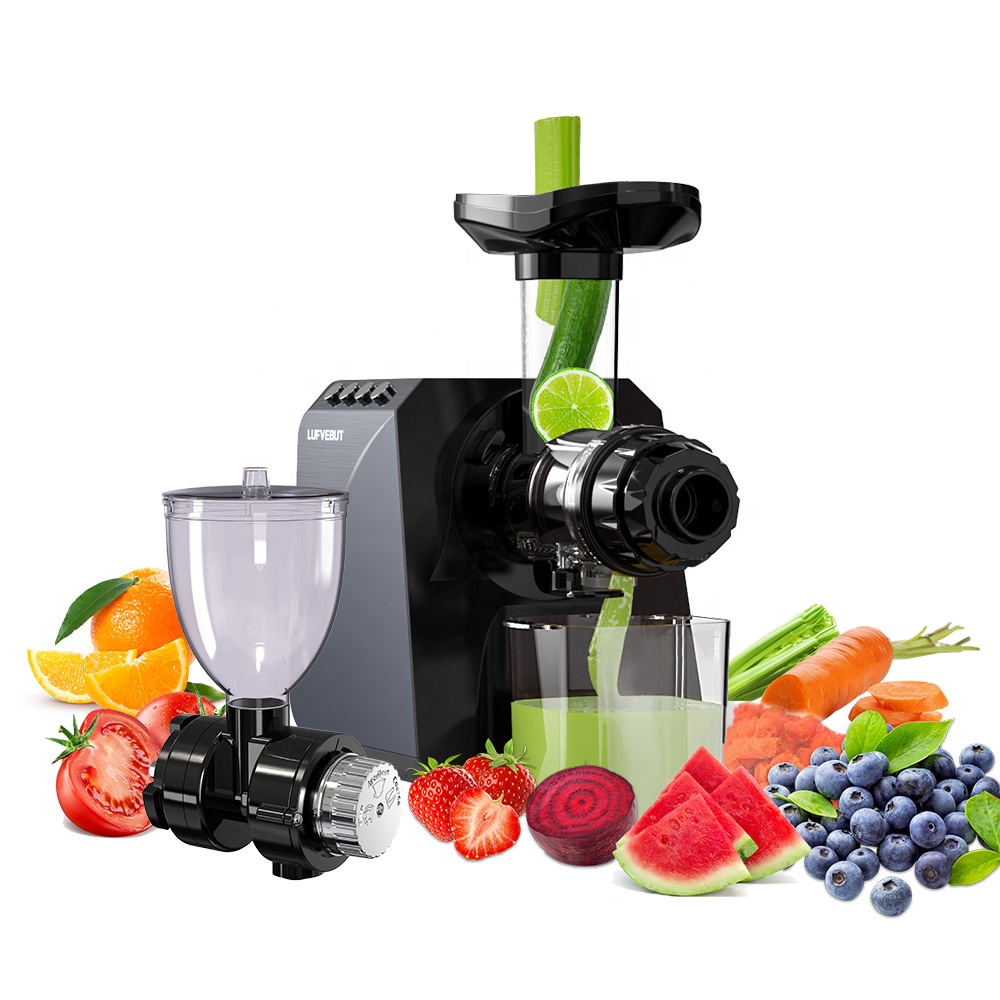 Electric Slow Juicer Cold Press - Presse-agrumes électrique lent multifonctionnel commercial à