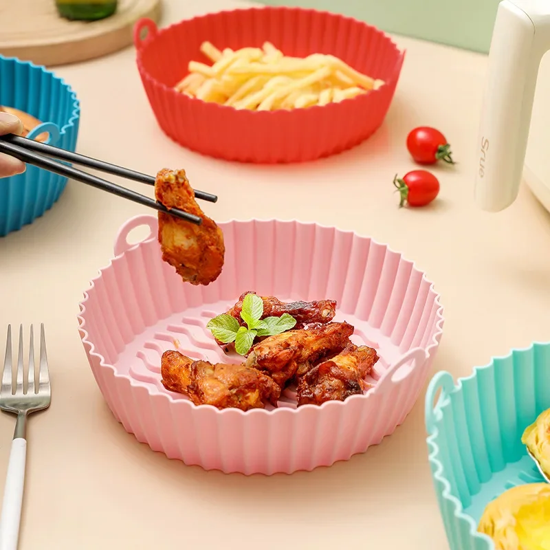 Air Fryer Silicone Pot Liner - Papier sulfurisé pour friteuse à air,