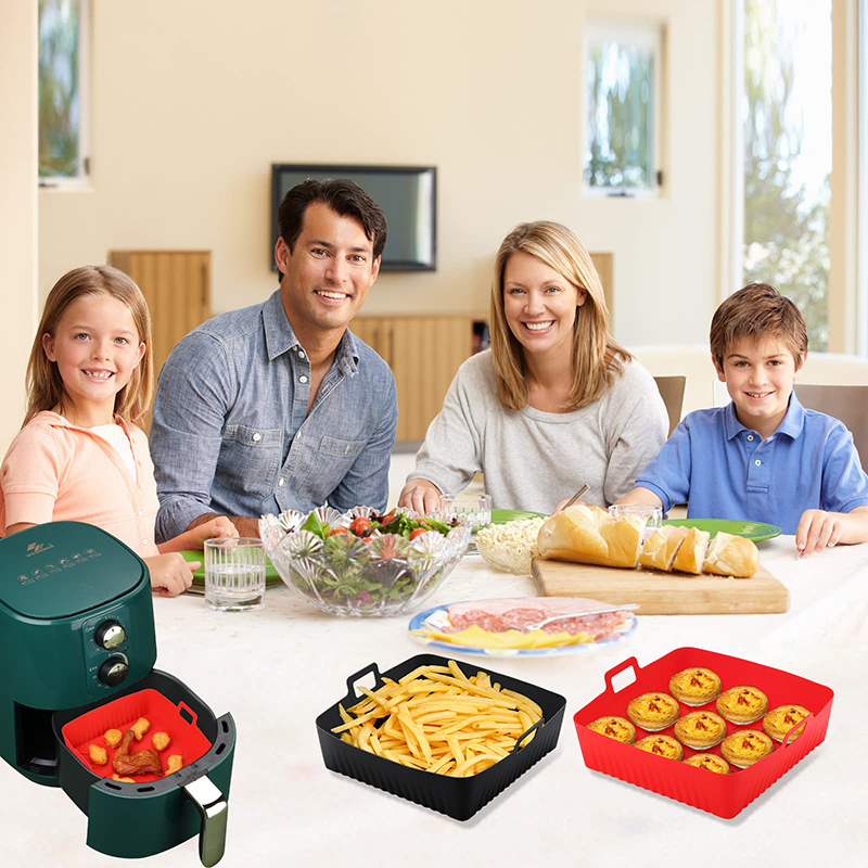 Grandes doublures carrées en S - Air Fryer Silicone Pot Liner avis et prix