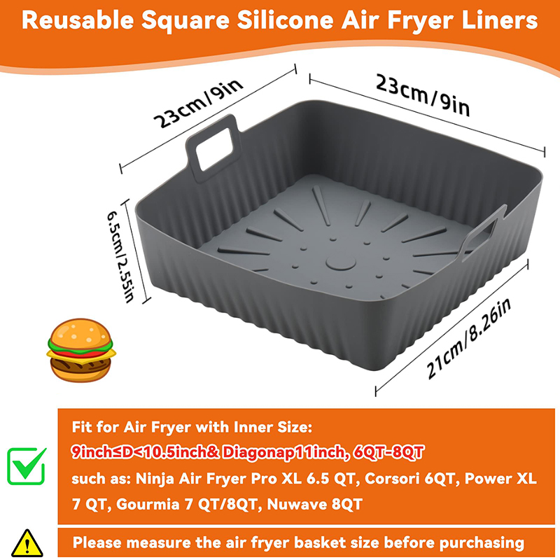 Grand panier en Silicone pour  - Air Fryer Silicone Pot Liner avis et prix