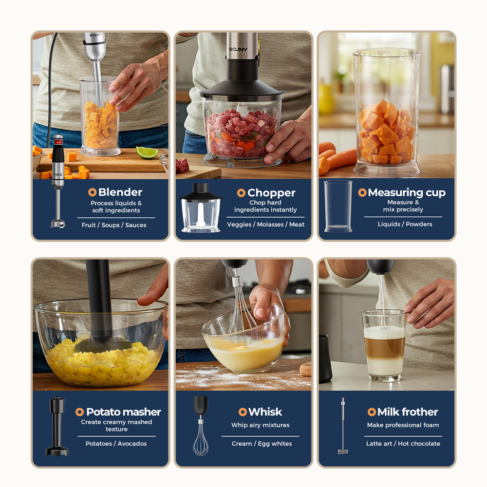 Mixeur Plongeant Électrique Po - Immersion Hand Blender Set avis et prix