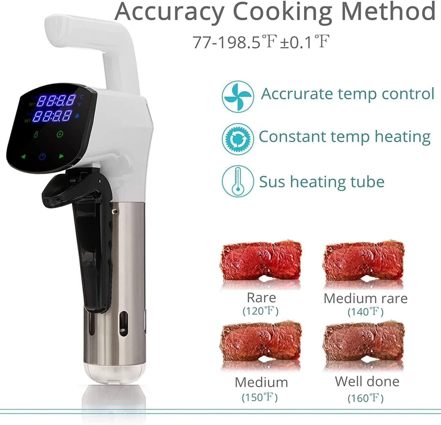 SmartChef Sous Vide Machine 18 - Digital Sous Vide Precision Cooker avis et prix