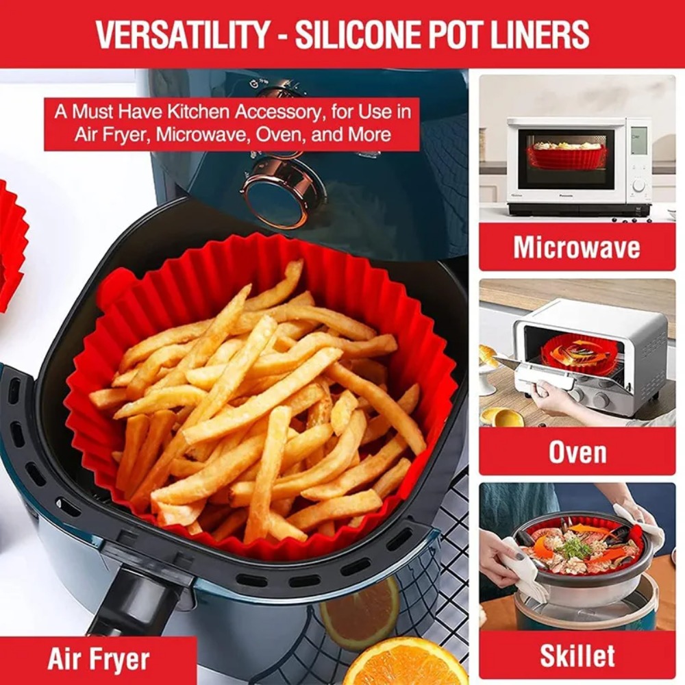 Panier en silicone réutilisabl - Air Fryer Silicone Pot Liner avis et prix